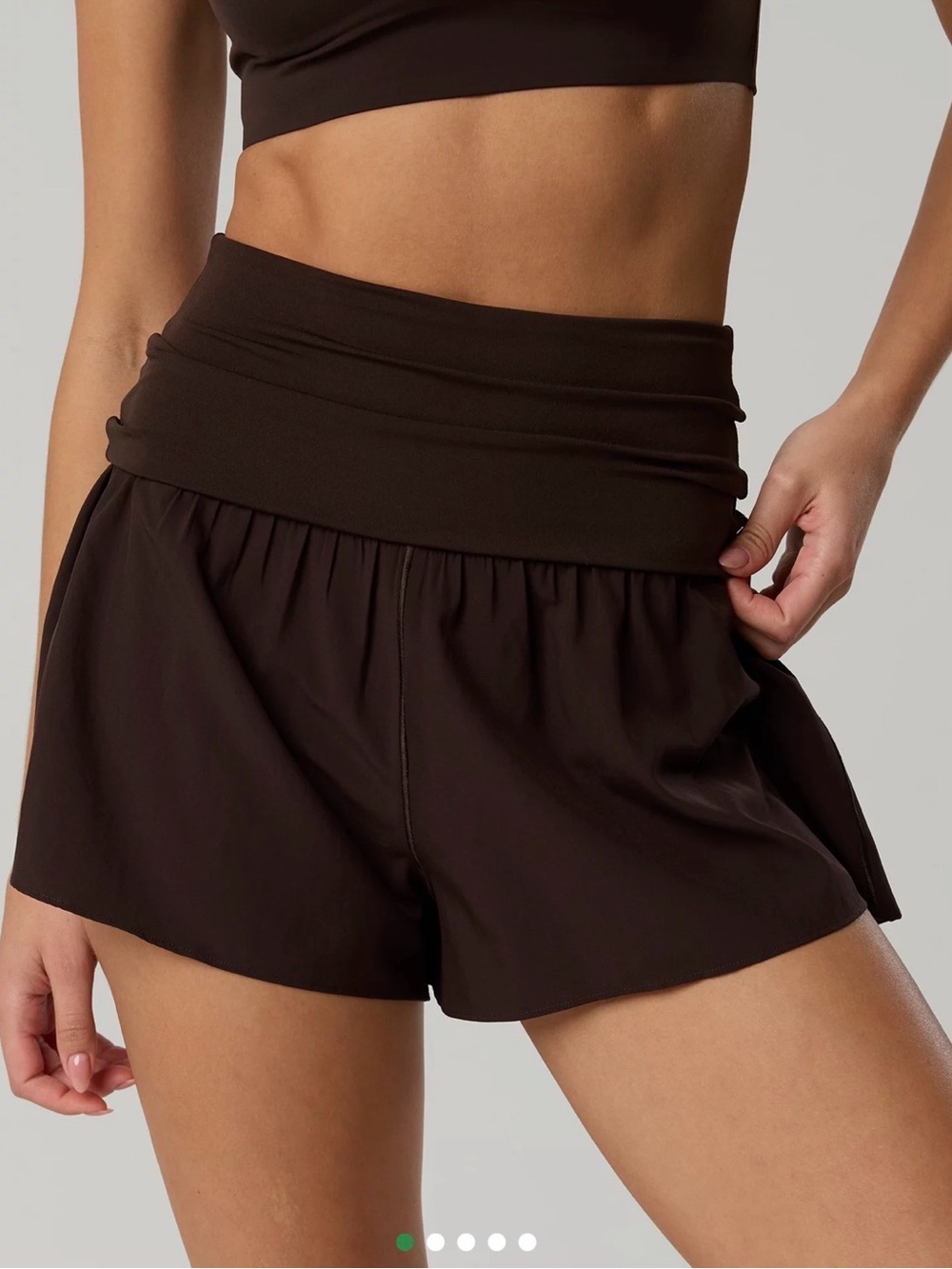 OFFLINE By Aerie Real Me Foldover Flowy Short
- Dark Brown